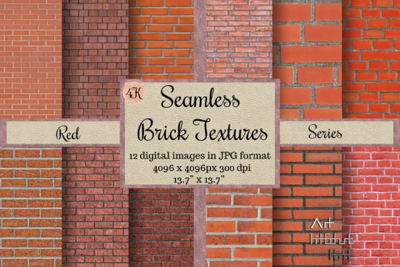 12 Seamless Red Brick Textures for Design
