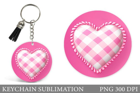 3D Heart Keychain: Elevating Valentine’s Day with Modern Sublimation Design