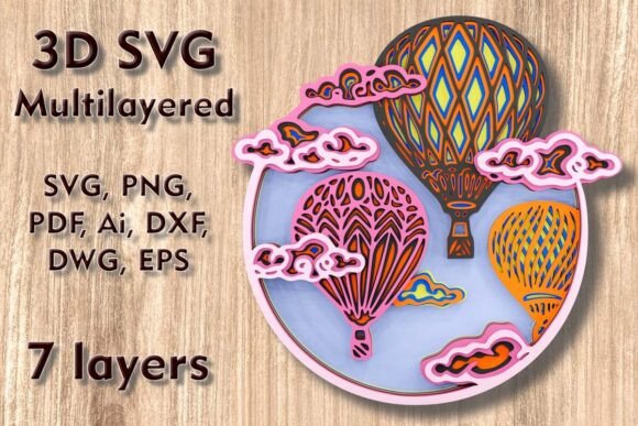 Balloon 3D SVG Multilayer Laser Cut File: A Guide to Precision and Material Selection