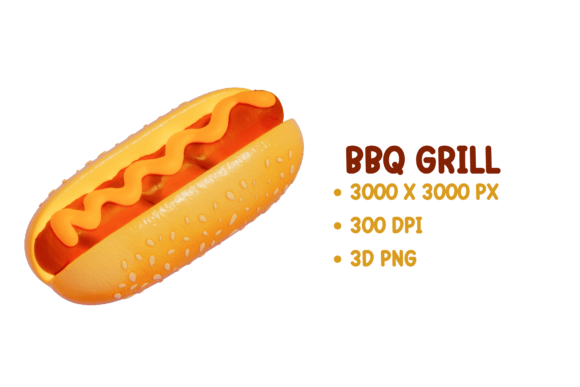 BBQ Grill – Hot Dog 3D PNG Clipart Guide