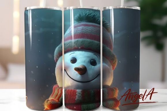 Christmas Tumbler Sublimation Snowman: Elevating Holiday Merchandise with Precision Design