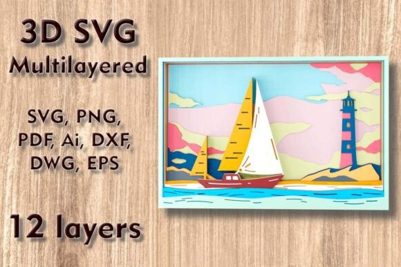 Crafting Depth and Dimension: A Complete Guide to Seascape 3D SVG Multilayer Laser Files