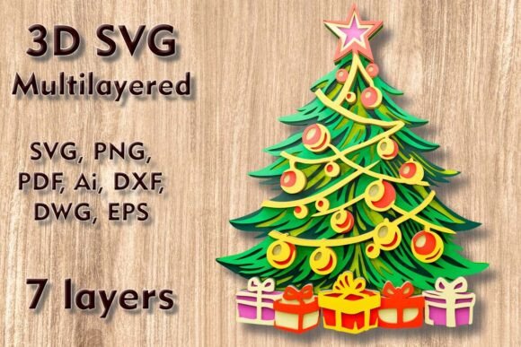 Crafting Dimensional Holiday Magic with 3D Christmas Tree SVG Laser Cut Files