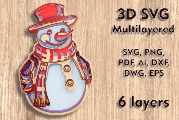 Creating Enchanting 3D Wall Art: A Guide to the Snowman Multilayer SVG Laser Cut File