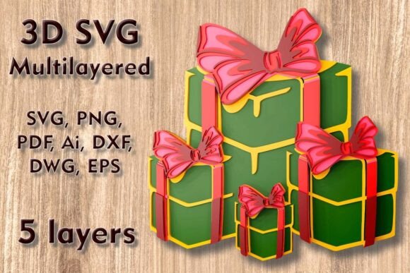 Creating Stunning 3D Christmas Decor with Multilayered SVG Laser Cut Files