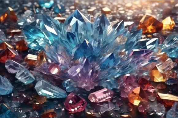 Crystal Backgrounds for Modern Design
