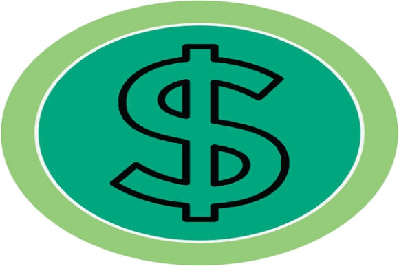 Dollar Currency Flat: Modern 3D Design