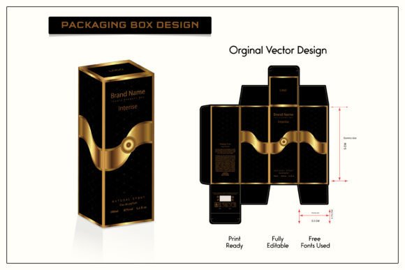Elegant Perfume Packaging Box Design