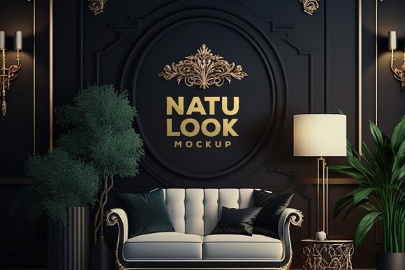 Elevate Your Brand with Living Room Logo Mockups