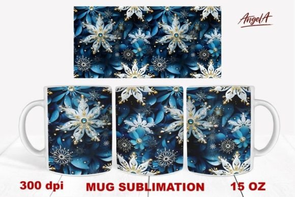 Elevating Holiday Merchandise with 3D Christmas Mug Wrap Christmas Flower Designs