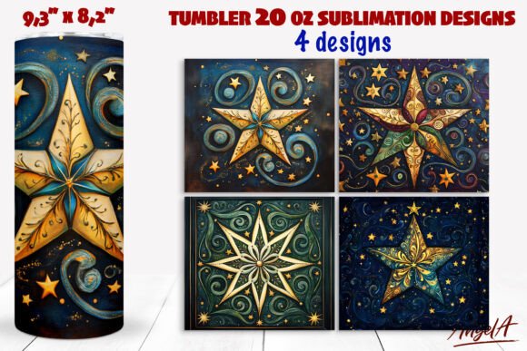 Elevating Holiday Merchandise with 3D Christmas Star Tumbler Wrap Sublimation