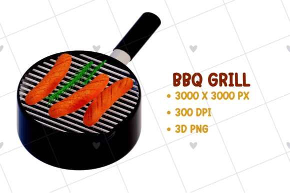 Elevating Visual Storytelling with BBQ Grill – Sausage 3D PNG Clipart