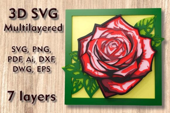 Mastering Depth: A Guide to Rose 3D SVG Multilayer Laser Files for Precision Crafting