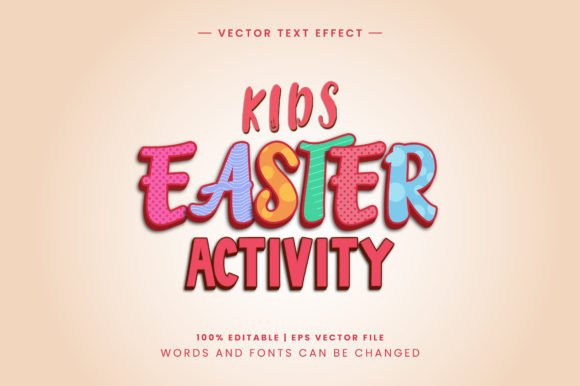 Mastering the Kids Easter Activity 3D Text Effect for Modern Design