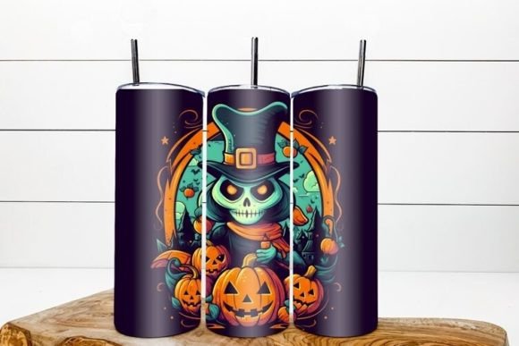 Transform Your Drinkware with 3D Halloween Tumbler Wraps: A Guide to Spooky, Cartoon-Style Designs
