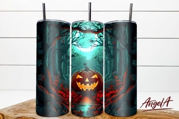 Transforming Halloween Parties with the Scary Pumpkin Face 3D Tumbler Design